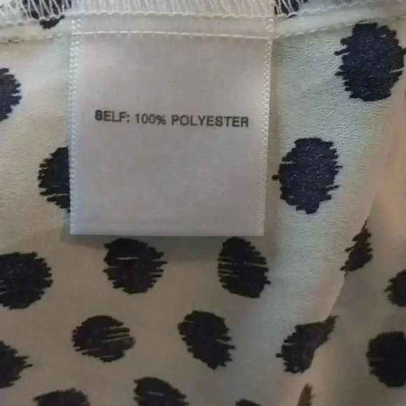 Cynthia Rowley Top with Black Polka Dots Size S - Picture 7 of 8